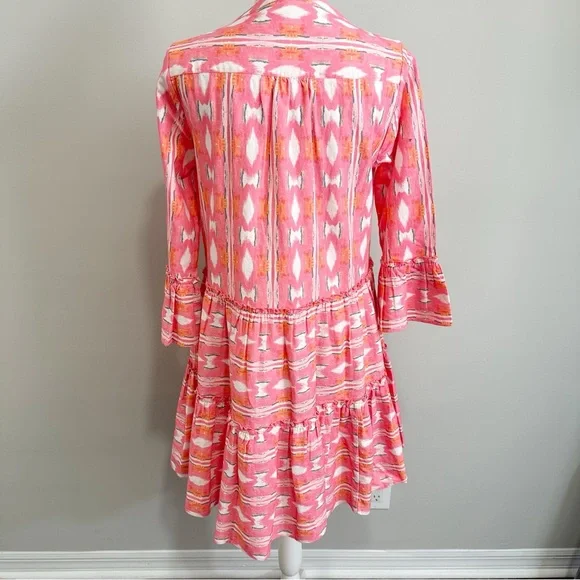 Kerri Rosenthal Womens Dress Pink Size XS Patterned Beachy Resortwear - Picture 3 of 6